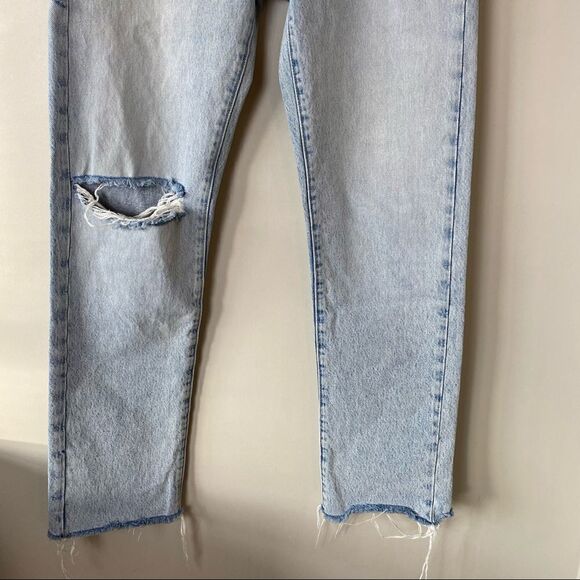 CURRENT Elliot-“The Crossover” Lightwash Straight Leg Distressed Raw Hem… - Picture 10 of 13